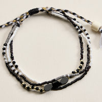 Multi Layer Seed Bead Bracelet – Adjustable Boho Beaded Friendship Bracelet (Assorted Colors)