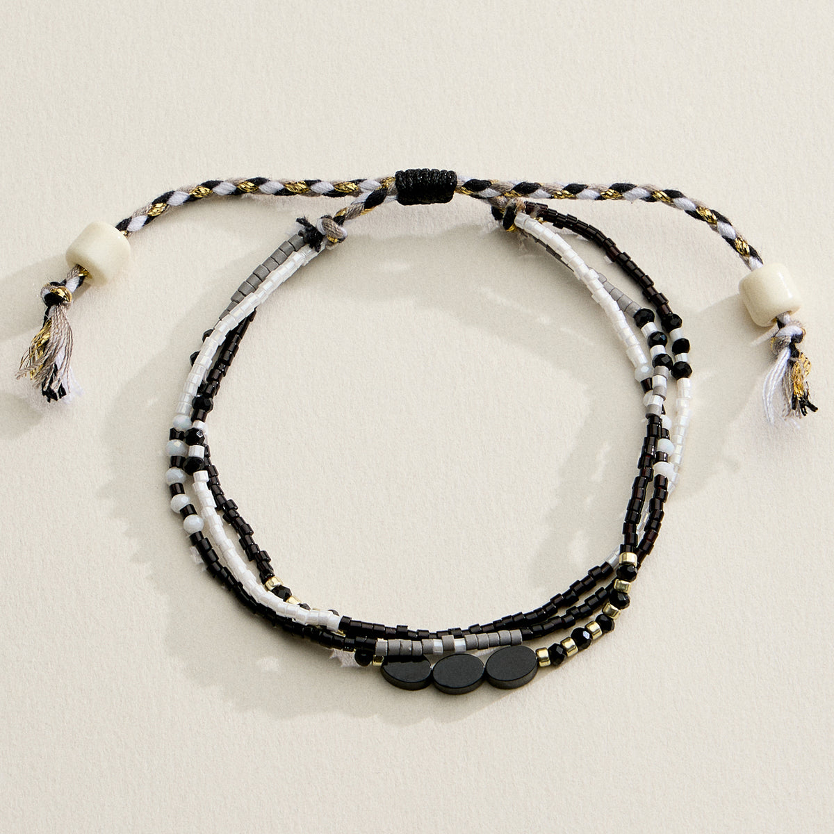 Multi Layer Seed Bead Bracelet – Adjustable Boho Beaded Friendship Bracelet (Assorted Colors)