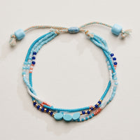 Boho Seed Bead Layered Bracelet - Adjustable Friendship Bracelet