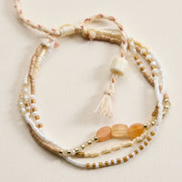 Multi Layer Seed Bead Bracelet – Adjustable Boho Beaded Friendship Bracelet (Assorted Colors)