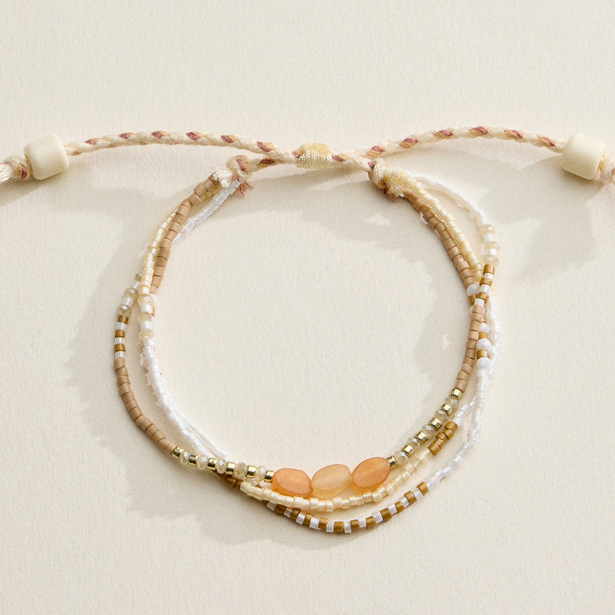 Multi Layer Seed Bead Bracelet – Adjustable Boho Beaded Friendship Bracelet (Assorted Colors)