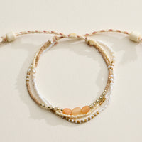 Multi Layer Seed Bead Bracelet – Adjustable Boho Beaded Friendship Bracelet (Assorted Colors)