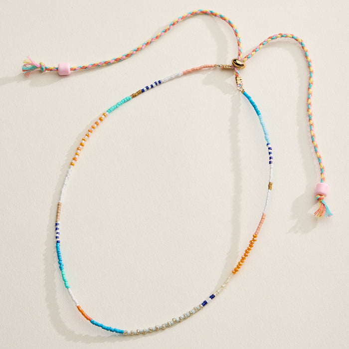 Boho Minimalist Seed Bead Necklace