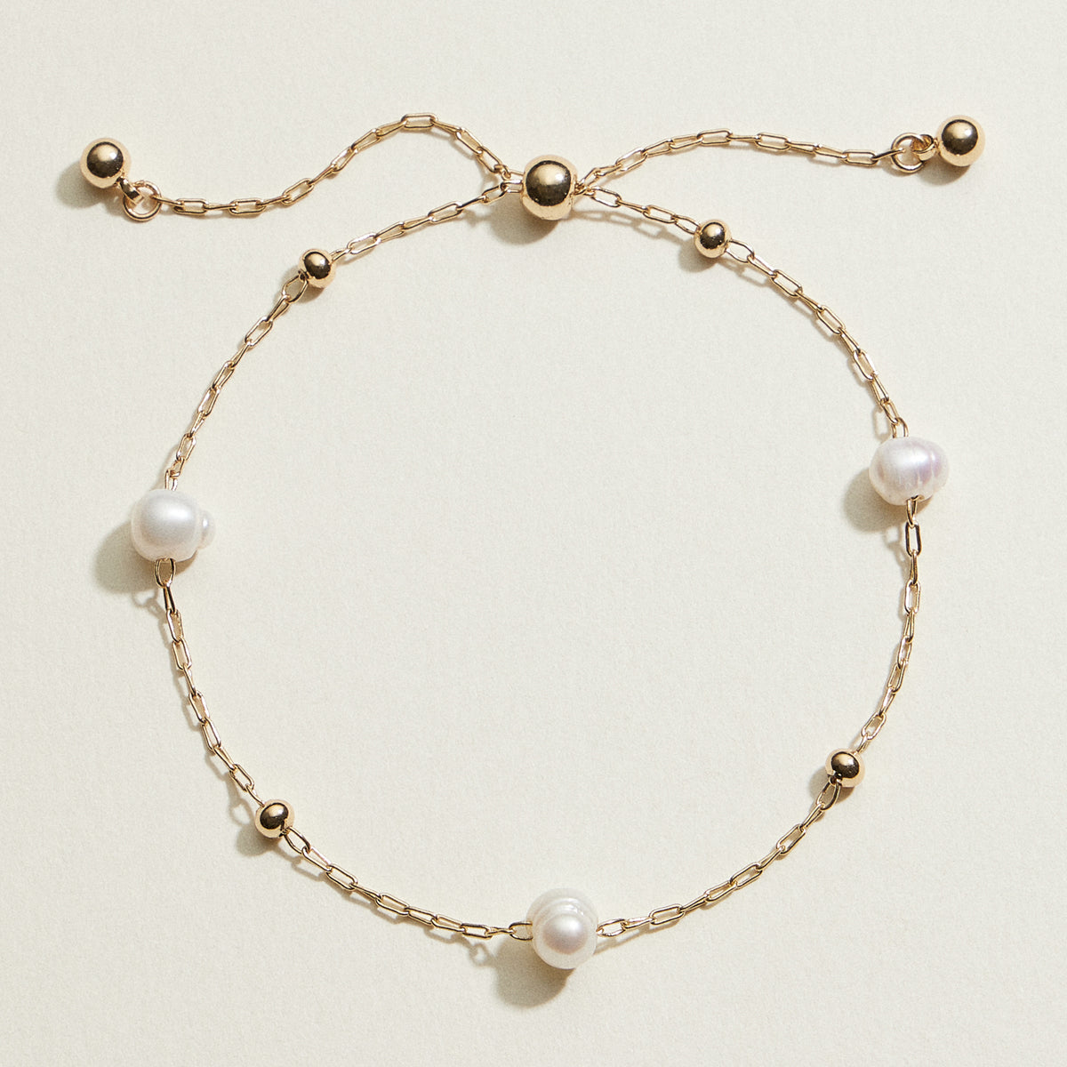 Freshwater Pearl Orbit Bolo Bracelet | Pearl Jewelry