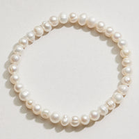 Freshwater Pearl Stretch Bracelet | Organic Pearl Jewelry