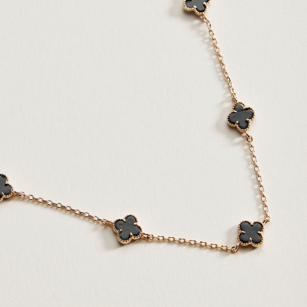 Mini Quatrefoil Station Bracelet | Delicate Multi Charm Jewelry