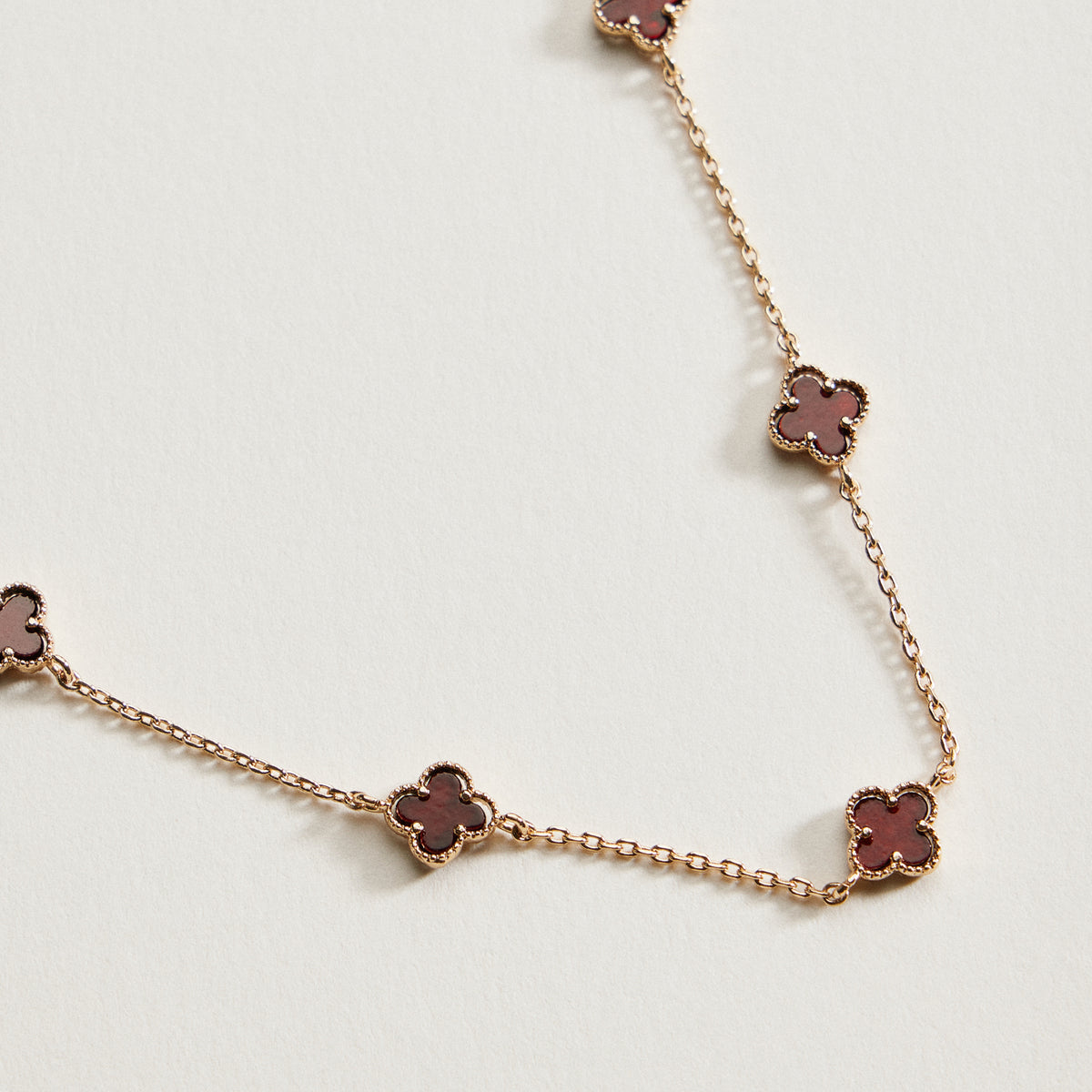 Mini Quatrefoil Station Bracelet | Delicate Multi Charm Jewelry