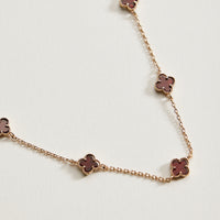 Mini Quatrefoil Station Bracelet | Delicate Multi Charm Jewelry