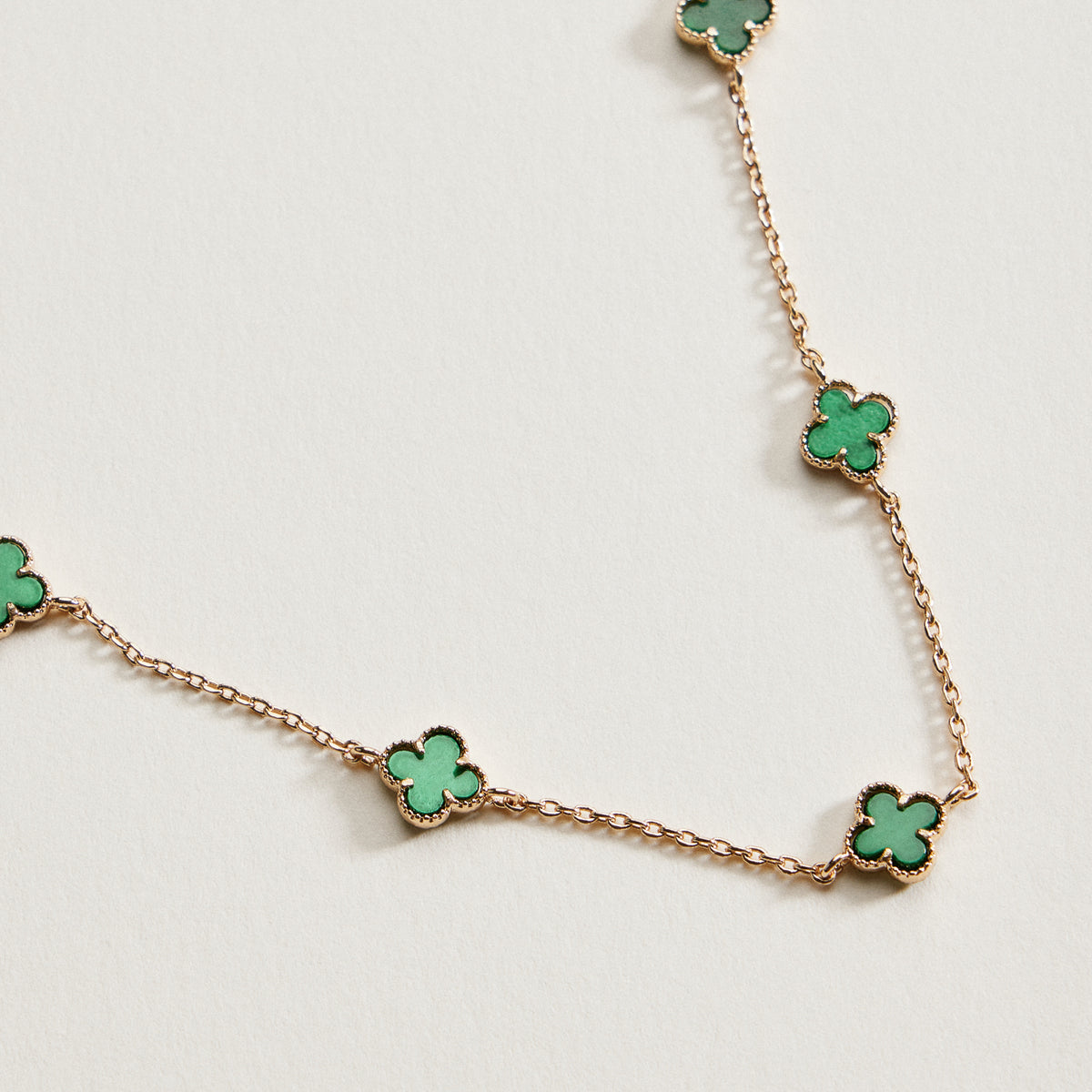 Mini Quatrefoil Station Bracelet | Delicate Multi Charm Jewelry