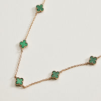 Mini Quatrefoil Station Bracelet | Delicate Multi Charm Jewelry