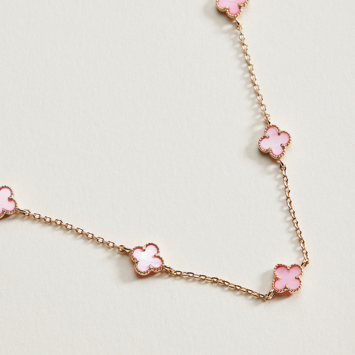 Mini Quatrefoil Station Bracelet | Delicate Multi Charm Jewelry