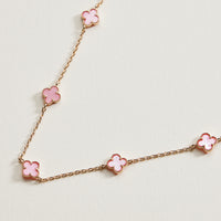 Mini Quatrefoil Station Bracelet | Delicate Multi Charm Jewelry