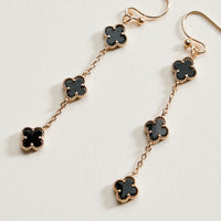 Mini Quatrefoil Dangle Earrings | Delicate Charm Jewelry