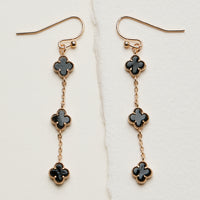 Mini Quatrefoil Dangle Earrings | Delicate Charm Jewelry