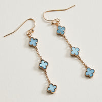 Mini Quatrefoil Dangle Earrings | Delicate Charm Jewelry