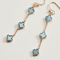 Mini Quatrefoil Dangle Earrings | Delicate Charm Jewelry