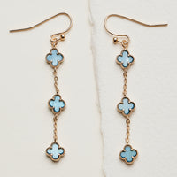 Mini Quatrefoil Dangle Earrings | Delicate Charm Jewelry