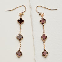 Mini Quatrefoil Dangle Earrings | Delicate Charm Jewelry