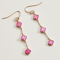 Mini Quatrefoil Dangle Earrings | Delicate Charm Jewelry