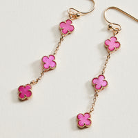 Mini Quatrefoil Dangle Earrings | Delicate Charm Jewelry
