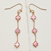 Mini Quatrefoil Dangle Earrings | Delicate Charm Jewelry