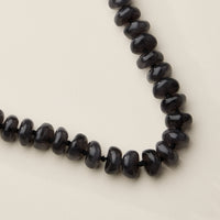 Chunky Translucent Glass Bead Necklace with Adjustable Chain – Handmade Statement Jewelry