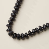 Chunky Translucent Glass Bead Necklace with Adjustable Chain – Handmade Statement Jewelry