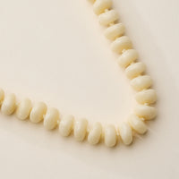 Chunky Translucent Glass Bead Necklace with Adjustable Chain – Handmade Statement Jewelry