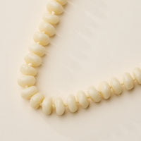 Chunky Translucent Glass Bead Necklace with Adjustable Chain – Handmade Statement Jewelry