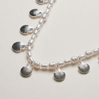 Pearl Shell Charm Necklace — Gold/Silver