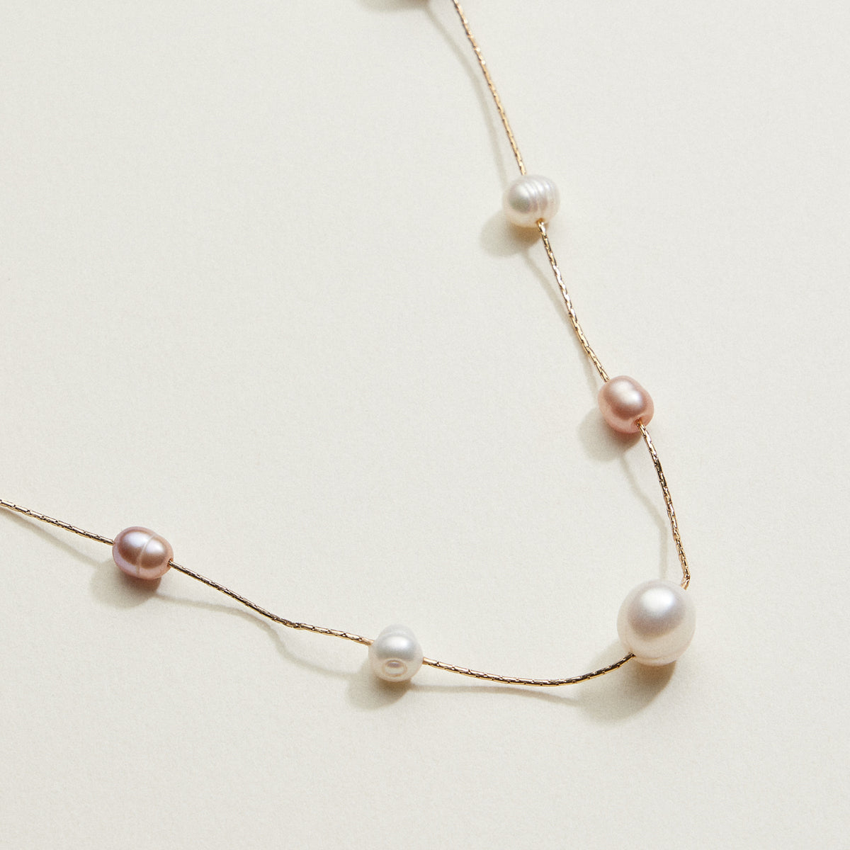 Freshwater Pearl Confetti Station Necklace | Pearl Jewelry