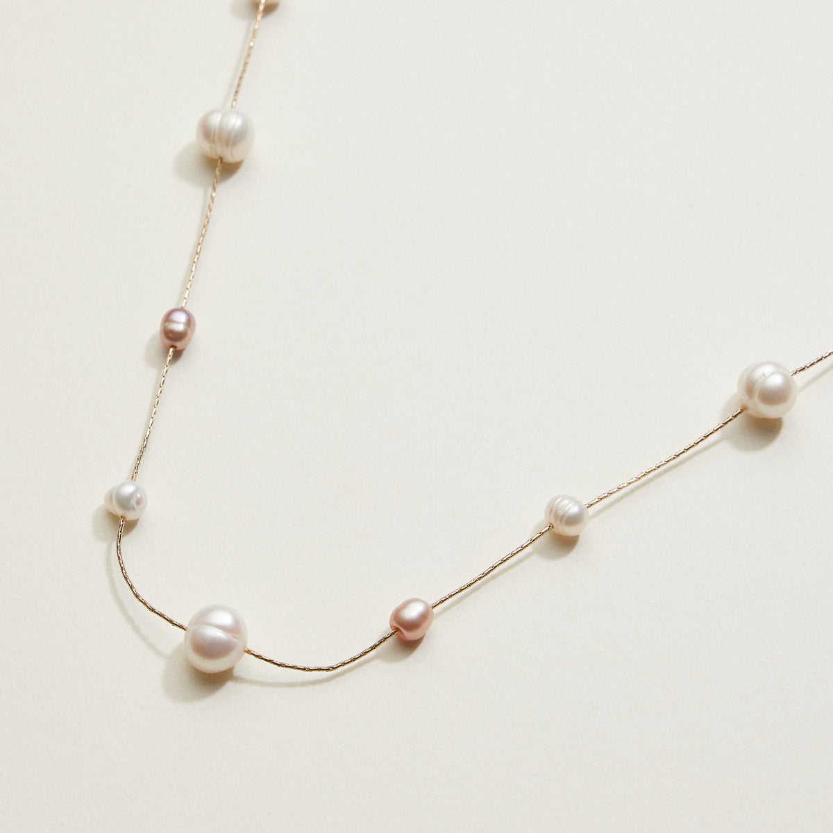 Freshwater Pearl Confetti Station Necklace | Pearl Jewelry