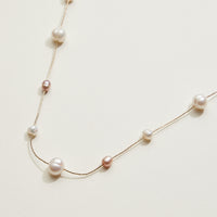 Freshwater Pearl Confetti Station Necklace | Pearl Jewelry