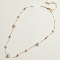 Freshwater Pearl Confetti Station Necklace | Pearl Jewelry