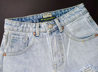 High-Waist Slim Fit Denim Shorts