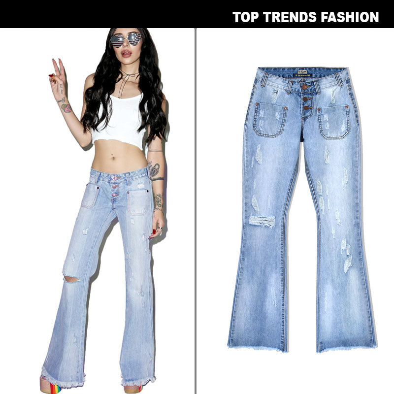Loose Fit High-Waist Denim Jeans