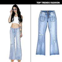Loose Fit High-Waist Denim Jeans