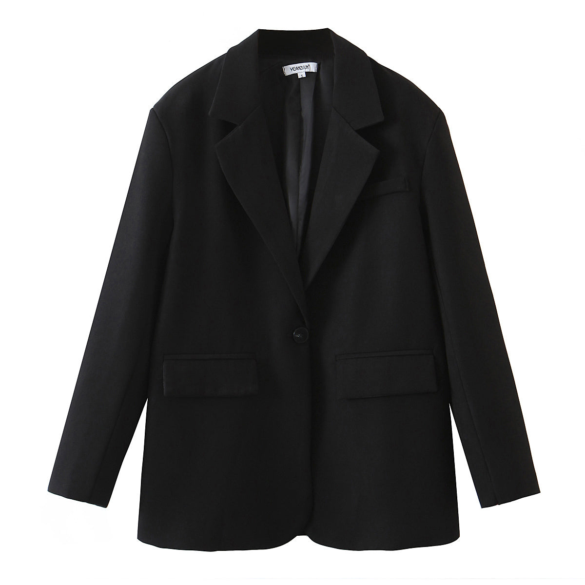 Classic Boyfriend Style Black Blazer