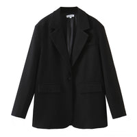 Classic Boyfriend Style Black Blazer