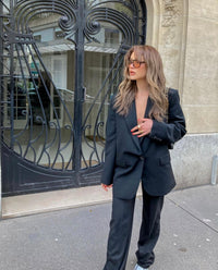 Classic Boyfriend Style Black Blazer