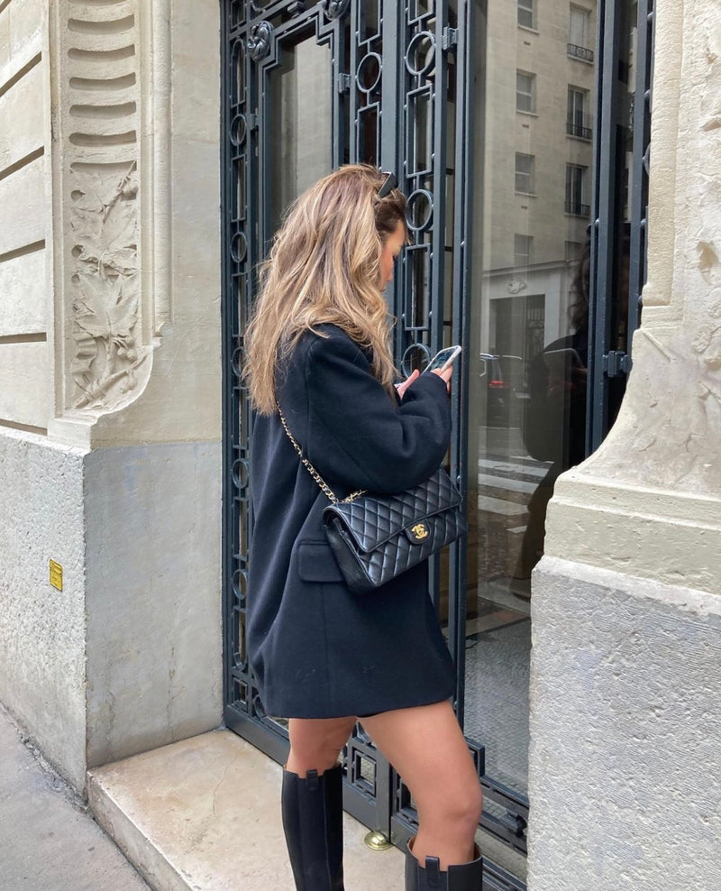 Classic Boyfriend Style Black Blazer