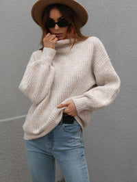 Turtleneck Pullover Loose Sweater