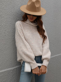 Turtleneck Pullover Loose Sweater