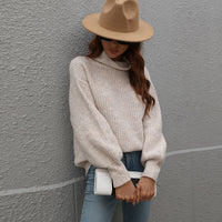 Turtleneck Pullover Loose Sweater