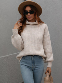 Turtleneck Pullover Loose Sweater