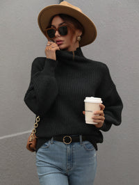 Turtleneck Pullover Loose Sweater