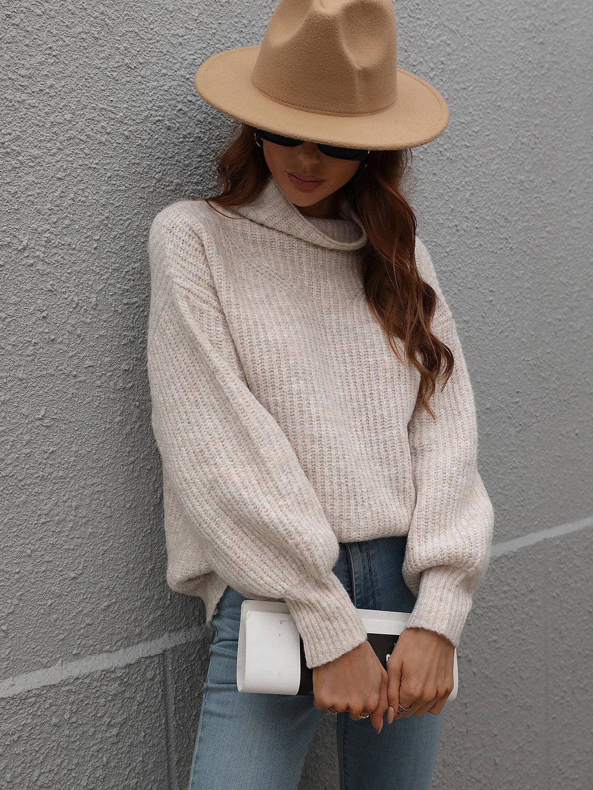 Turtleneck Pullover Loose Sweater