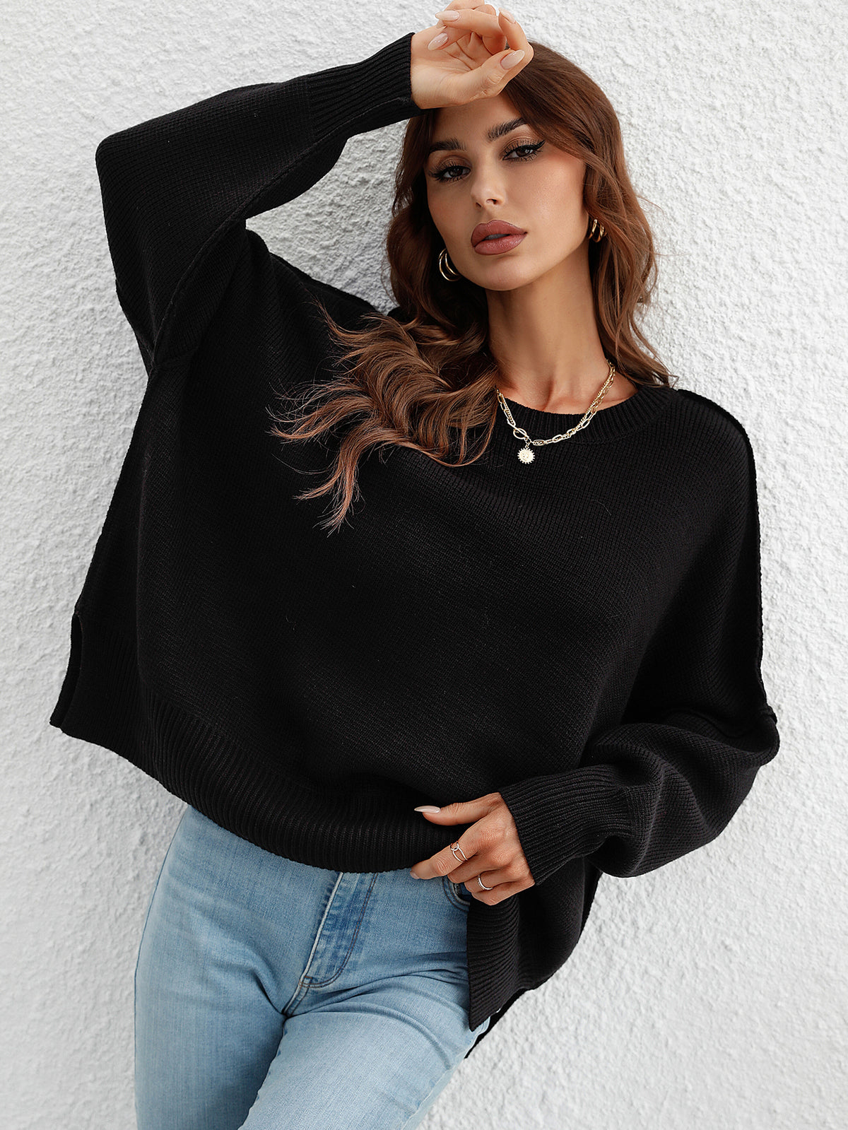 Casual Loose Split Pullover