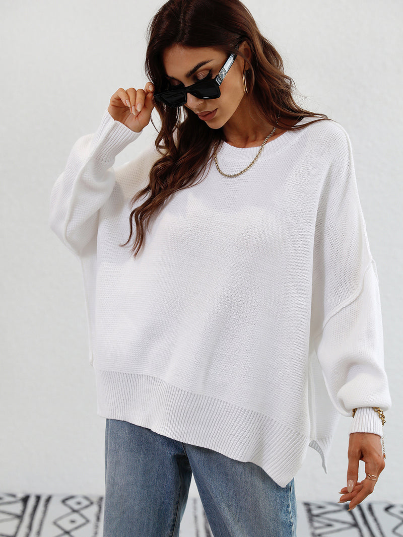 Casual Loose Split Pullover
