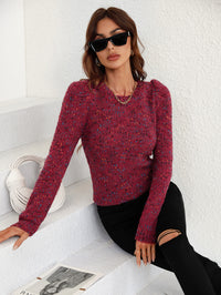 Yarn Knitted Solid Sweater